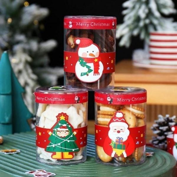 크리스마스 베이킹 장식 테두리 스티커 5장 띠 킹 베이 꾸미기 커리 재료 선물포장 스티커 쿠키통