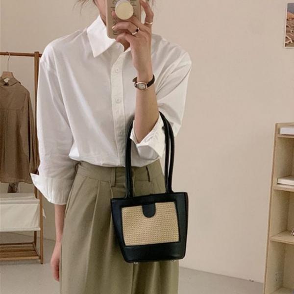 클래식 루즈핏 베이직 셔츠 데일리 오피스 캐주얼룩