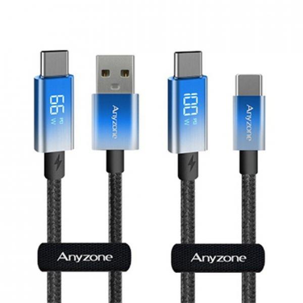 애니존 오로라 LCD 초고속충전 ANY-ALCB12M-UC C타입데이터케이블 [1.2M]