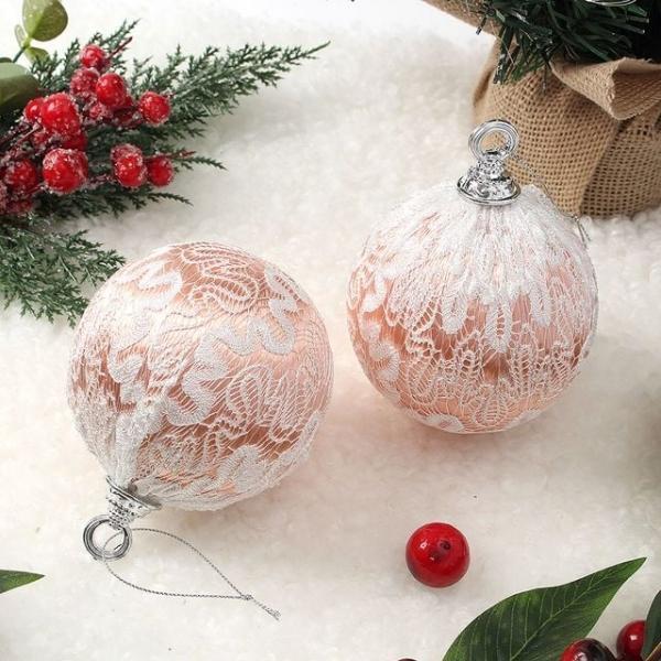 리빙휴 레이스 크리스마스트리 트리장식