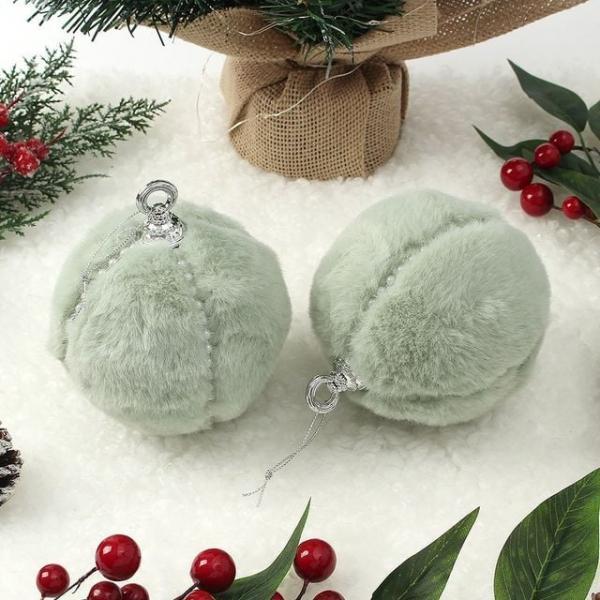 리빙휴 2P(10cm) 트리볼 크리스마스장식