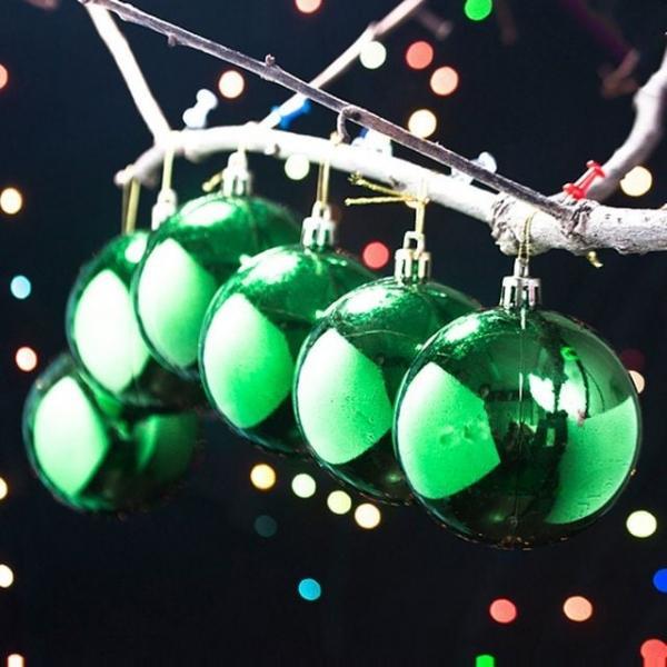 리빙휴 유광볼 성탄절장식구슬 유광볼오너먼트