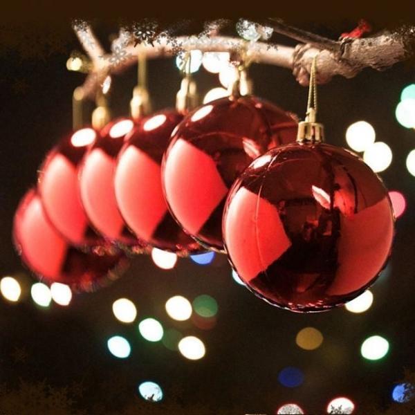 리빙휴 유광볼 유광볼오너먼트 8cm장식볼