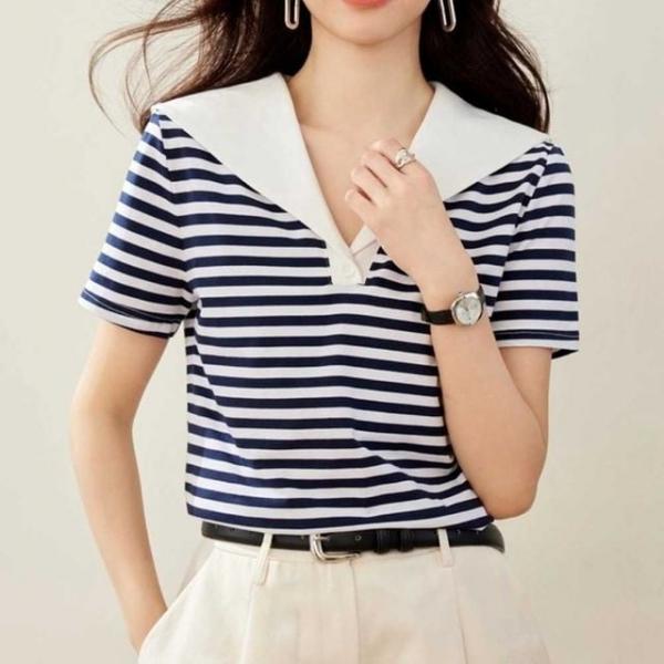 세일러 카라 스트라이프 반팔 NM-0133