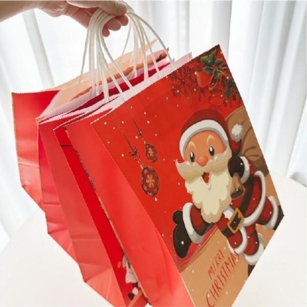 2024년 크리스마스종이가방 종이백 선물상자 쇼핑백 32x26 산타 가방 박스 봉투 종이 선물 성탄