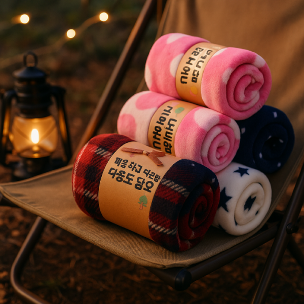 자광 다용도담요 1000-70cm 고급담요 포근한 더 도톰한 무릎담요 캠핑담요 휴대용 차량용 여행용 담요