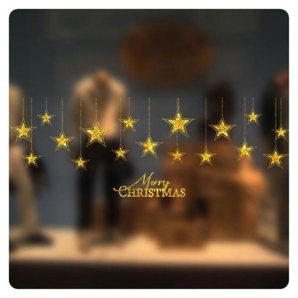 PWM - DK 크리스마스윈도우스티커(골드스타)