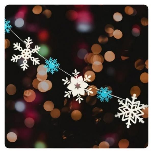 PWM - DK 크리스마스펠트가랜드(눈꽃)