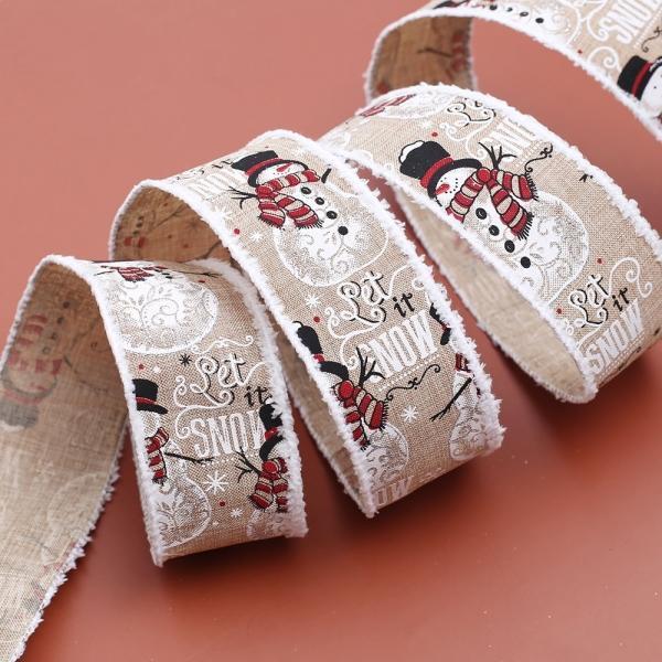 윈터 스노우 선물포장 리본공예 크리스마스 리본(3m)