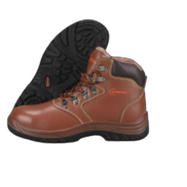 안전화 방한 작업용 지퍼형 브라운 발이편안한 230