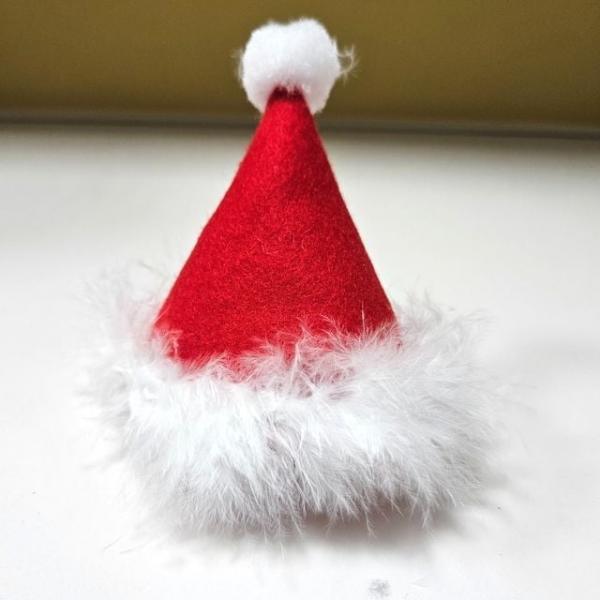 산타 모자 머리핀 크리스마스 미니 귀요미