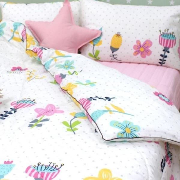 순면 100% 어린이 초등 학생 주니어 차렵 이불 동물 꽃 플라워