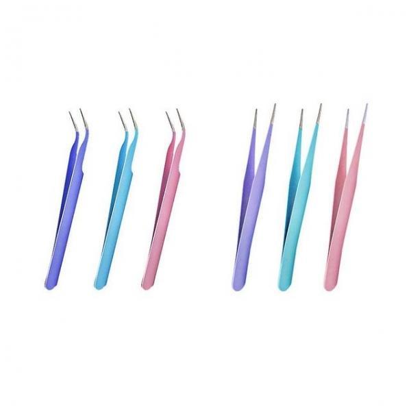 3색세트 공예용핀셋 네일집게 네일핀셋