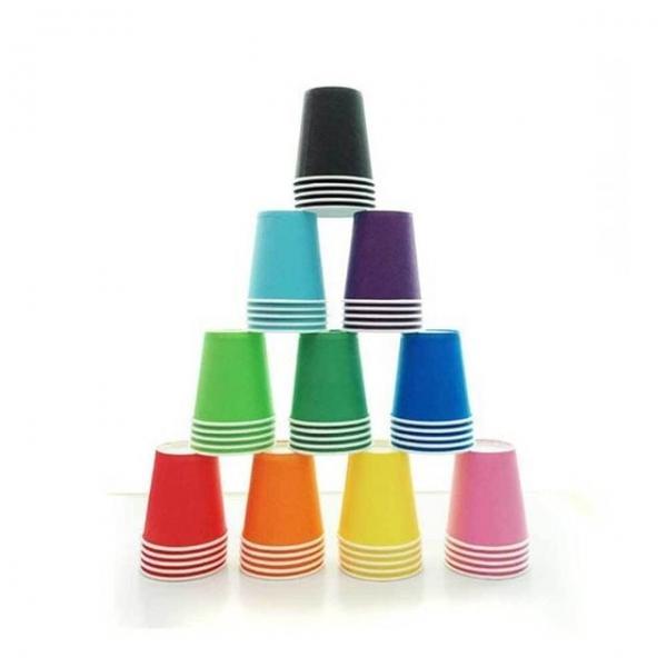 단색 컬러종이컵 생수컵 일회용컵