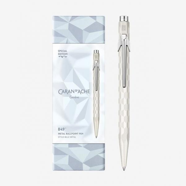 까렌다쉬 849 메탈볼펜 알파인프로스트 화이트 0.5mm 이니셜각인