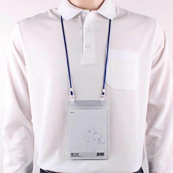 세로형 ID카드목걸이 출입카드목걸이 송년회명찰