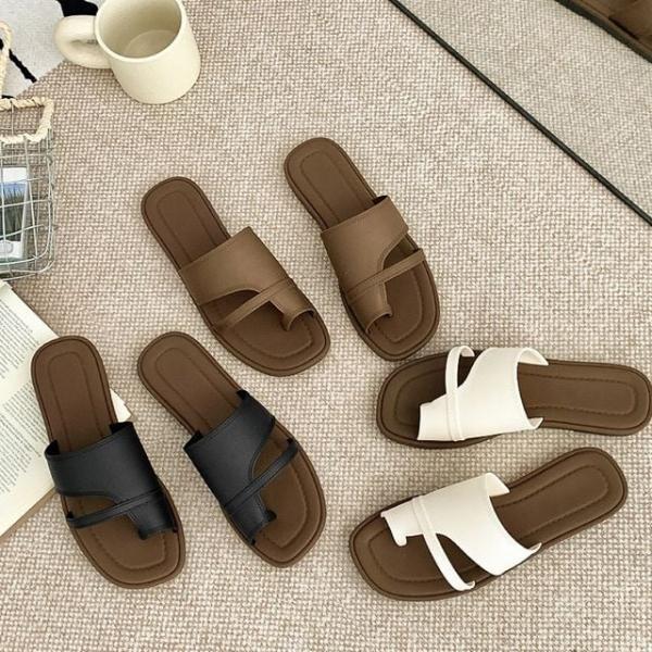 글로우핏 슬리퍼 여성 여름 데일리샌들 플랫슈즈