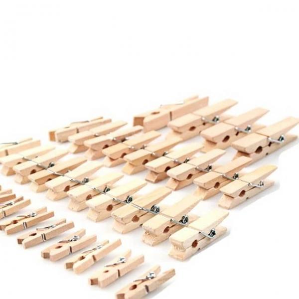 택1 사무용집게 원목집게 종이집게