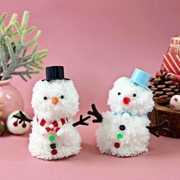 눈사람모루인형만들기 모루인형만들기세트 키링재료