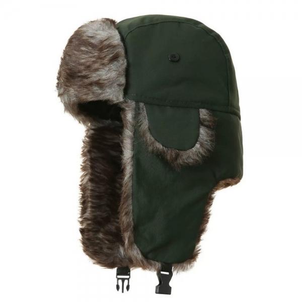 겨울 방한 귀달이 군밤 모자 귀마개 털모자 (그린)