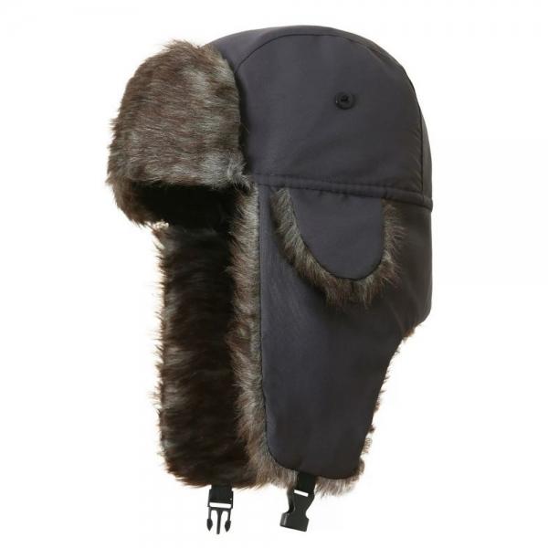 겨울 방한 귀달이 군밤 모자 귀마개 털모자 (그레이)