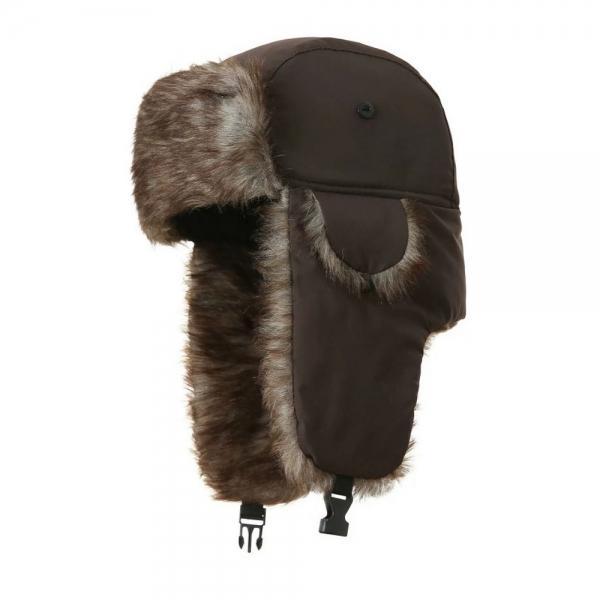 겨울 방한 귀달이 군밤 모자 귀마개 털모자 (브라운)