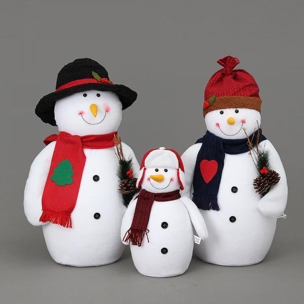 인테리어용 눈사람 가족 크리스마스장식 대형눈사람
