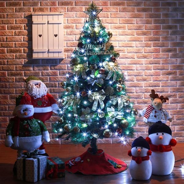 150cm 리얼솔잎 풀세트 크리스마스 트리(전구有)