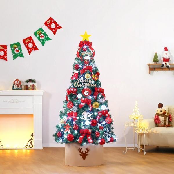 180cm 산타 글로리 풀세트 크리스마스트리 전구포함