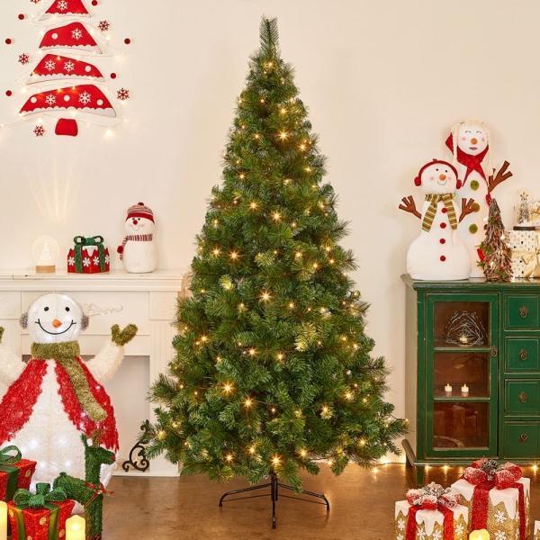 210cm 뉴리얼 솔잎 혼합 트리 중형 크리스마스트리