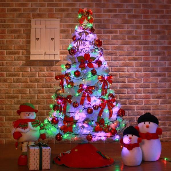 150cm 카니발레드 화이트 풀세트 크리스마스트리