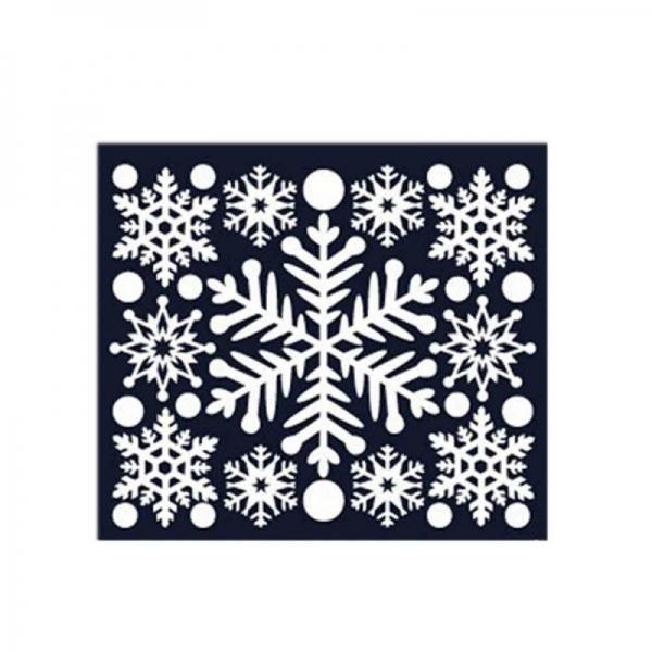 크리스마스 스티커 장식 겨울눈꽃 05