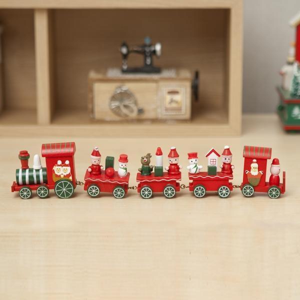 크리스마스 원목 기차 오너먼트 크리스마스장식소품