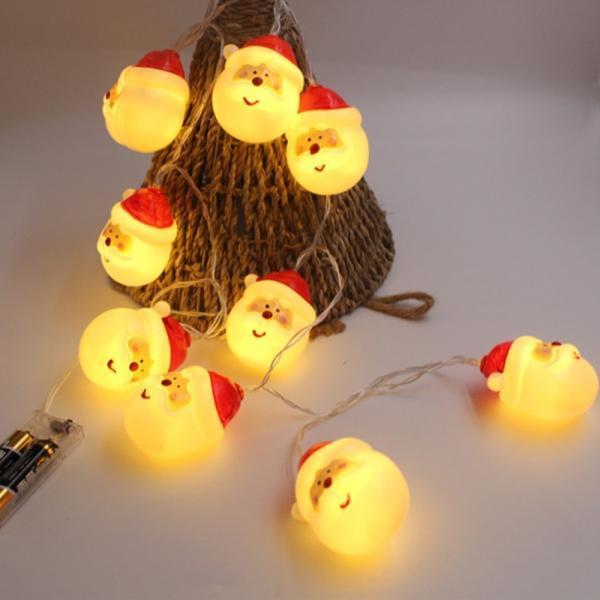 40구 LED 산타 가랜드 전구(웜색) 6m 크리스마스조명