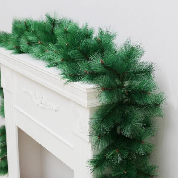 270cm 고급 솔잎 장식용 가랜드 크리스마스 가렌드