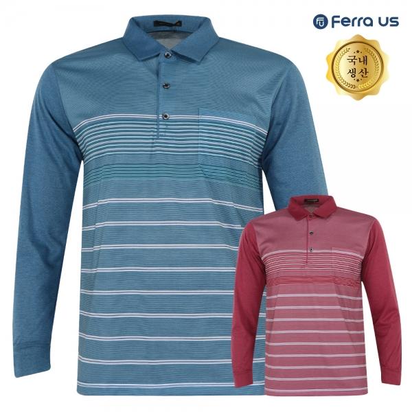 페라어스 남성 국산 단가라 카라 스판 골프셔츠 GCTF5TH2634