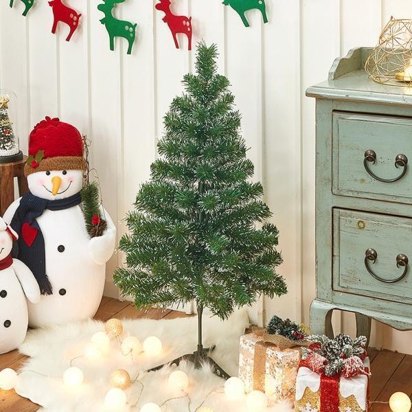 90cm 스카치 눈꽃 트리 크리스마스 탁상용 소형트리
