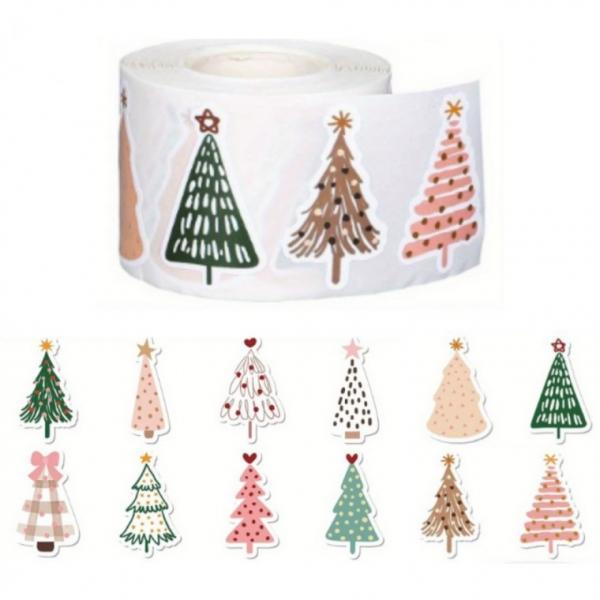 크리스마스 트리 스티커 성탄절 꾸미기 500pcs S3203