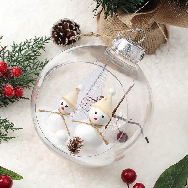 스노우 투명 장식볼(15cm) (눈사람친구)
