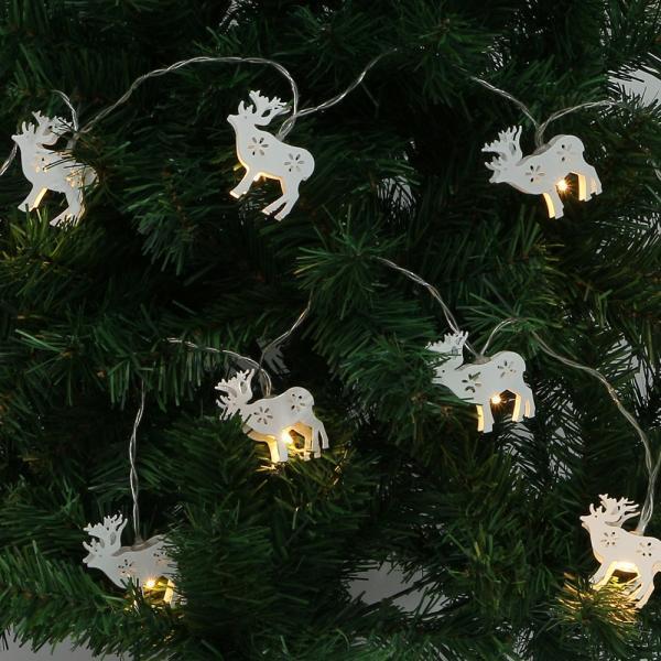 10구 USB LED 루돌프 가랜드 전구 크리스마스 줄조명