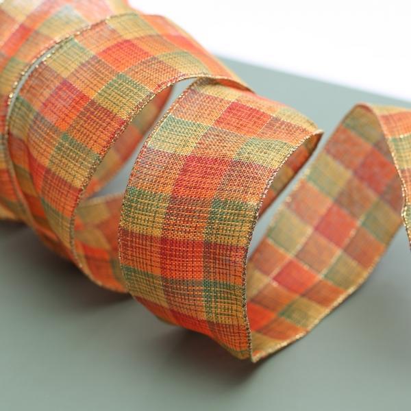 체크 스퀘어 선물포장 리본공예 크리스마스 리본 3m
