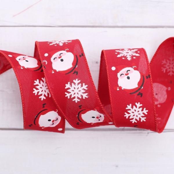 해피 산타 선물 리본공예 크리스마스 리본(레드) (3m)