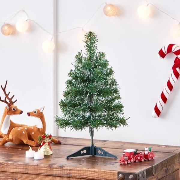 40cm 스카치 눈꽃 트리 크리스마스 탁상용 미니트리