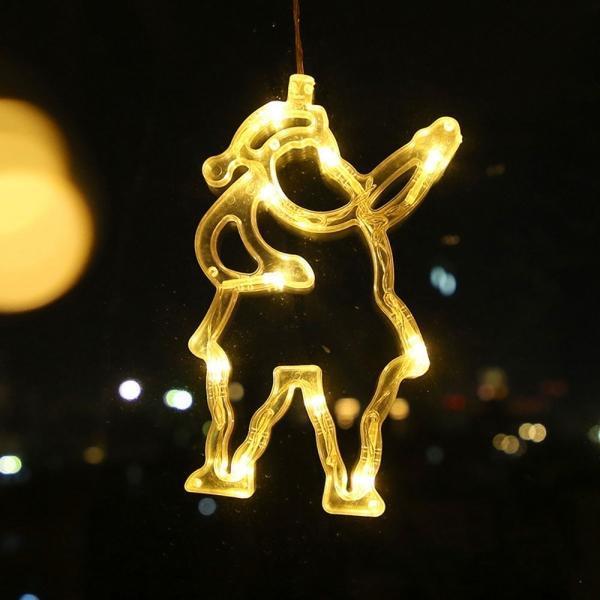 LED 산타 장식전구 크리스마스 행잉 창문조명