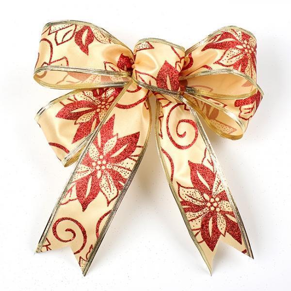 5p 골드 레드 리본 장식세트 크리스마스 장식