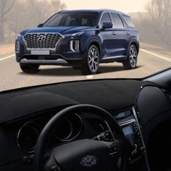 자동차 팰리세이드 대시보드커버 미끄럼방지 블랙 레드 스티치 차량 난반사 눈부심 햇빛가리개