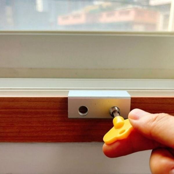 2구 샷시 창문 잠금장치 도어스토퍼 창틀