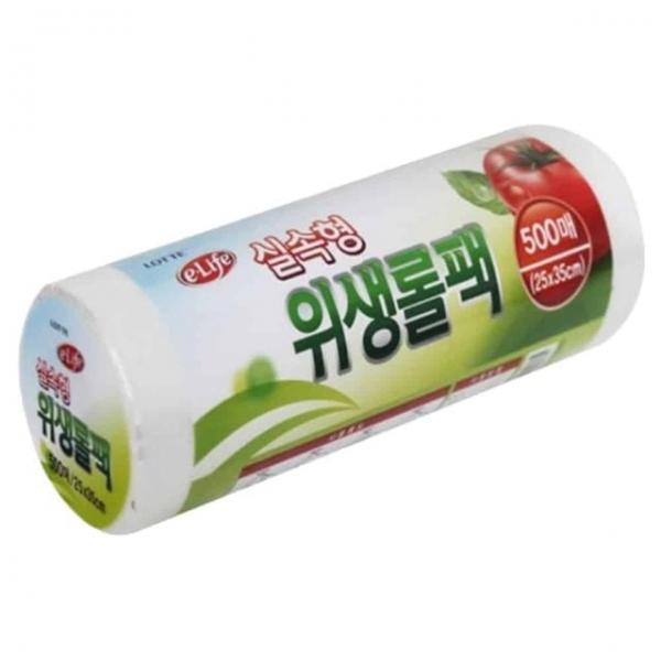롤팩 25x35x500매 12개 비닐포장 주방비닐 위생비닐