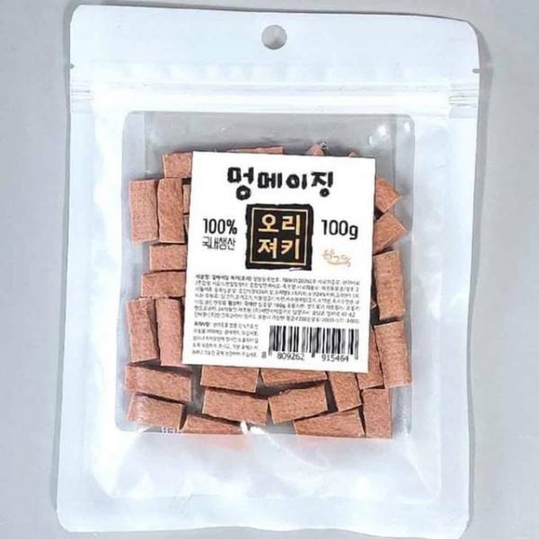 계속이 강아지간식 100g 오리 애완견간식 동물간식 애완동물간식