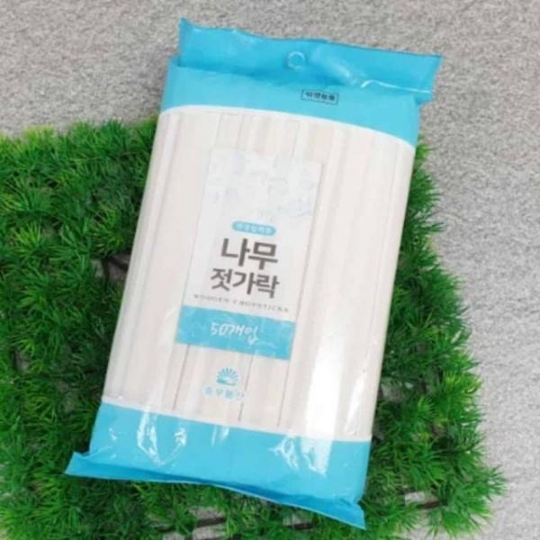 나무젓가락 종이 50개입 1회용나무젓가락 업소용나무젓가락 업소용젓가락